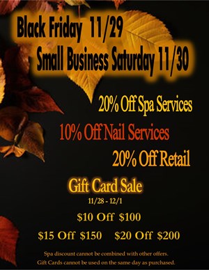 Black Friday 11/29 & Small Business Saturday 11/30 Photo