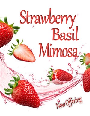 Come in an enjoy a Strawberry Basil Mimosa while we pamper you! Photo