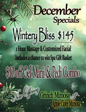 December Specials!!
 Photo